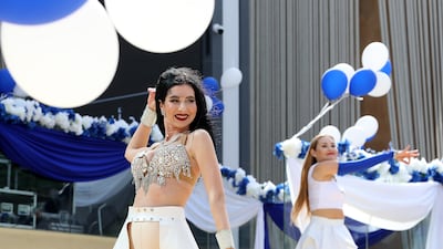 Dancers performing during the Israel day celebration.