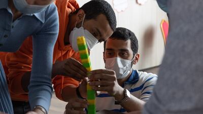 Abdullah Al Hammadi or Saleh Al Ameri, both from the UAE, were both shortlisted to spend months of isolation with an international crew of six people inside Moscow’s NEK centre. The former will be a backup while Mr Al Ameri will participate. Photo: Mohammed bin Rashid Space Centre