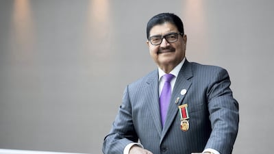 BR Shetty claims former managers at NMC Health, Finablr and his private companies took out loans and signed cheques without his knowledge. Leslie Pableo for The National