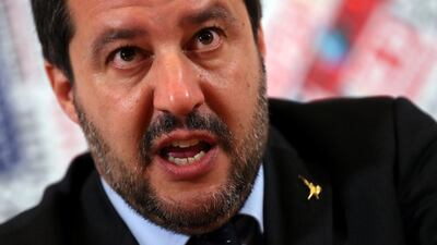Matteo Salvini, stoking a war of words between Rome and Paris, said on Tuesday that France did not want to bring calm. REUTERS