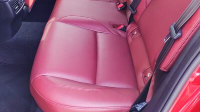 The rear seats can comfortably accommodate adults, but luggage space is only 351 litres with the rear seats in place.