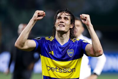 Edinson Cavani will be leading the line for Boca Juniors in the Copa Libertadores final. EPA
