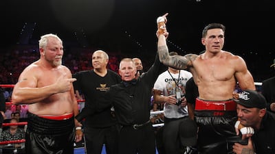 Sonny Bill Williams won the WBA Heavyweight title against South African Francois Botha on February 8, 2013. AFP