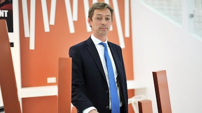 Total’s vice president of solar, Marc de Lataillade, said they will increase their renewable energy portfolio, including solar and biofuels, to 10 per cent from 3 per cent in 15 years. Delores Johnson / The National