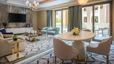 A villa living room. Rixos Saadiyat Island