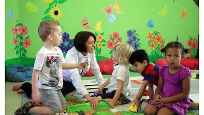 Mariam Srour, the director of Humpty Dumpty nurseries in Khalifa City A, Abu Dhabi. Ravindranath K / The National