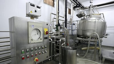 Each day, the factory produces an average 1.5 tonnes of cheese, all of different shapes and sizes, from 10g up to 500g servings