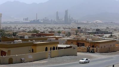 A dusty day in Dibba. Satish Kumar / The National