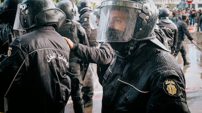 People were protesting against the president's assumption of extra powers. Erin Claire Brown / The National