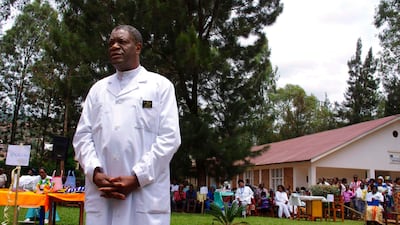 Congolese surgeon Denis Mukwege was awarded the Nobel Peace Prize this year for helping women recover from the trauma of rape. AFP