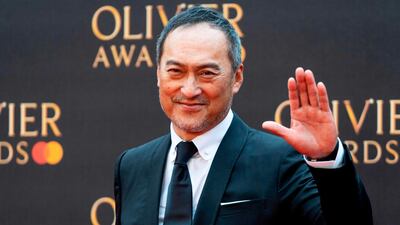 Ken Watanabe arrives at the Olivier Awards at the Royal Albert Hall on April 7, 2019. AFP