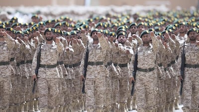National Service military personnel participate in a parade. Mohamed Al Suwaidi / Crown Prince Court - Abu Dhabi