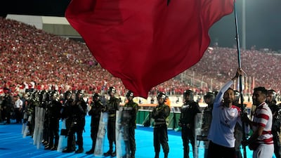 Wydad were playing Al Ahly in Casablanca, Morocco. AP