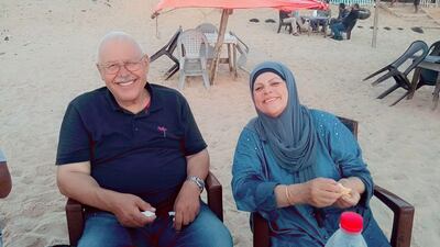 Mohammed and Alia El-Basyouni, parents of Nasa engineer Loay El-Basyouni, who are thought to be stuck in Gaza without food and water. Photo: Loay El-Basyouni