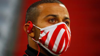 Bayern Munich's Thiago Alcantara arrives at the stadium. EPA