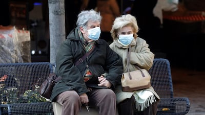 Citizens wear protective face masks in Croatian capital Zagreb. EPA