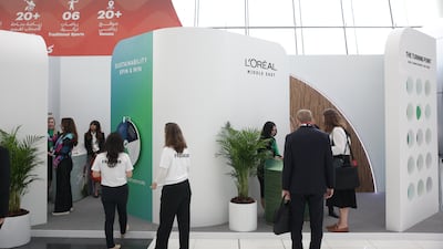 L’Oréal at this year’s Abu Dhabi Sustainability Week. Picture: L’Oréal