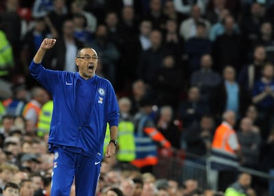 The background of Chelsea manager Maurizio Sarri makes him an even more scrutinised figure in the Premier League. AP Photo