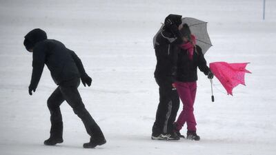 The "Tour de Ski" Cross Country World Cup was cancelled because of stormy weather in Oberstdorf, southern Germany. Christof Stache / AFP Photo