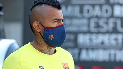 Barcelona midfielder Arturo Vidal.