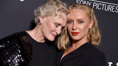 Glenn Close and daughter Annie Starke arrive at Sony Pictures Classics' Los Angeles premiere of 'The Wife' on July 23, 2018 Getty Images