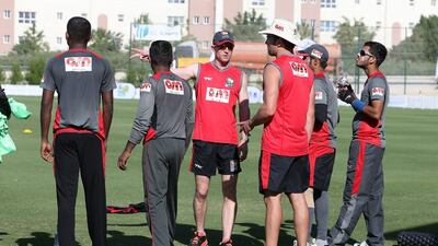 Paul Collingwood, pictured with the UAE team in 2014, is back in Dubai for the ongoing Emirates Twenty20. Pawan Singh / The National
