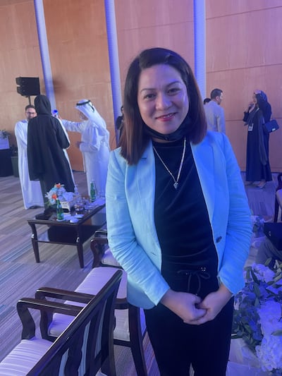 Cindy Cruz consented to the donation of her sister's organs last year. Shireena Al Nowais / The National