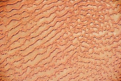 Dunes in the Rub Al Khali, also called the Empty Quarter', in Oman. Photo: Nasa