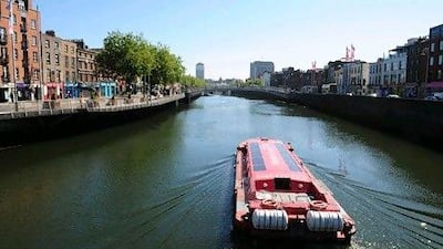 The River Liffey runs through Dublin.