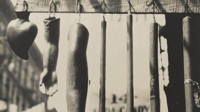 Walker Evans (American, 1903–1975). Votive Candles, New York City. 1929–30. Courtesy The Museum of Modern Art, New York, Thomas Walther Collection