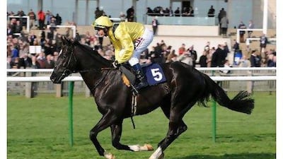 Otaared, shown here racing in the UK earlier this year, won a 1,400m handicap at Jebel Ali yesterday, beating Shampagne by more than two lengths in the Dh110,000 race.