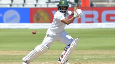 Temba Bavuma was South Africa's second top scorer in the first innings with 28. Getty