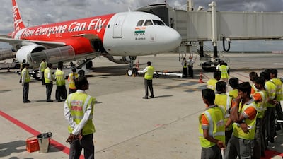 Asia's biggest budget carrier AirAsia launched its debut flight in India on June 12, 2014. Manjunath Kiran / AFP