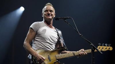 Sting’s latest global jaunt is the Back to Bass tour, which according to critics, finds at him at his most playful as he delivers hits from both the Police and solo career. AFP