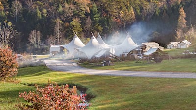 Under Canvas Great Smoky Mountains gives travellers unfiltered access to the Unesco-listed Smoky Mountains National Park. Photo: Small Luxury Hotels of the World