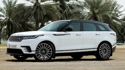 The Velar comes with either a 2.0-litre engine or, as pictured, a 3.0-litre supercharged V6. Victor Besa / The National