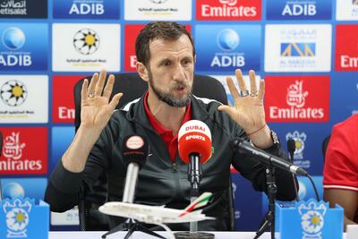Rodolfo Arruabarrena wants to solve the contract issue with Sharjah and spend time with his family in Spain. Pawan Singh / The National