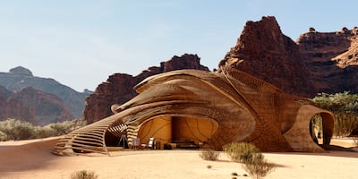 Azulik AlUla's design has been inspired by the surrounding valleys and cliffs. Photo: Royal Commission for AlUla