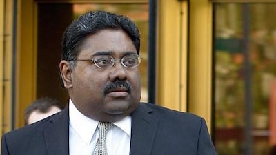 Sri-Lankan born billionaire and co-founder of Galleon hedge fund group Raj Rajaratnam leaves U.S. District Court after jury deliberations in New York, Tuesday, May 10, 2011. Rajaratnam, who is at the center of the largest U.S. crackdown on hedge-fund insider trading in U.S. history, is accused of earning $63 million on illegal stock tips. (AP Photo/Kathy Willens)