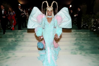 J Harrison Ghee was dressed as a gaint bug, for the 2024 Met Gala celebrating 'Sleeping Beauties: Reawakening Fashion.' Getty Images
