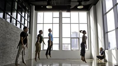 A rehearsal of the play Say I Am You, which has been conceptualised by Loom Ensemble. Jaime Puebla / The National