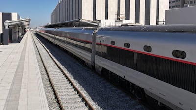 Stations are being built across the UAE, such as here at Mohamed bin Zayed City in Abu Dhabi