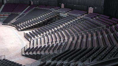 There are 17,000 seats in the arena. Chris Whiteoak / The National