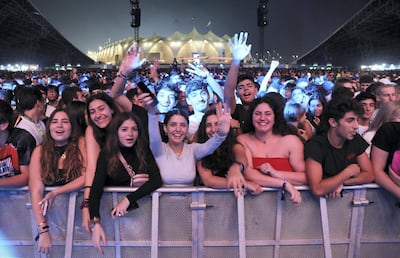 The crowd enjoying the Future and Gucci Mane F1 concerts. Pawan Singh / The National