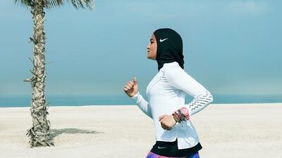 Nike has has announced its plan to launch the Pro Hijab next year. Courtesy of Nike