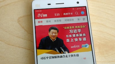 The Xuexi Qiangguo app has had nearly 44 million downloads since its launch in January 2019. AFP