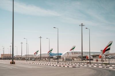 Emirates and flydubai often use Al Maktoum International Airport for storage. Alamy