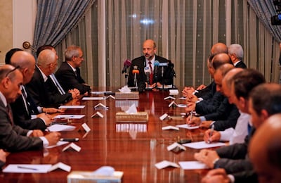 Jordanian Prime Minister Omar Al Razzaz says fighting corruption is a priority. AFP