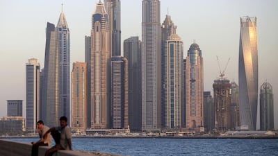 Dubai Marina apartments: Q3 down 2%. Studio - Dh70-85,000. 1BR - Dh90-120,000. 2BR - Dh135-185,000. 3BR - Dh150-270,000. Q3 2013-Q3 2014 up 36%. Sarah Dea / The National