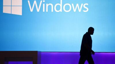 Microsoft’s launch of Windows 8 in Dubai. The company has joined with the Ministry of Education to provide classroom tools in the UAE. ANTONIE ROBERTSON / The National